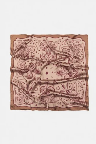 Bandana en satin à imprimé floral Bandana en satin à imprimé floral