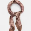 Bandana en satin à imprimé floral