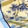 Bandana en satin à imprimé plage Bandana en satin à imprimé plage