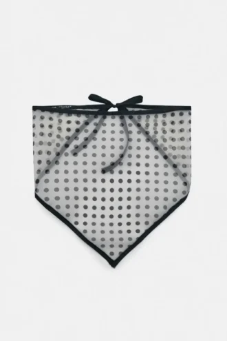 Bandana semi-transparent à pois
