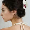 Barrette à cheveux en forme de cerise incurvée
