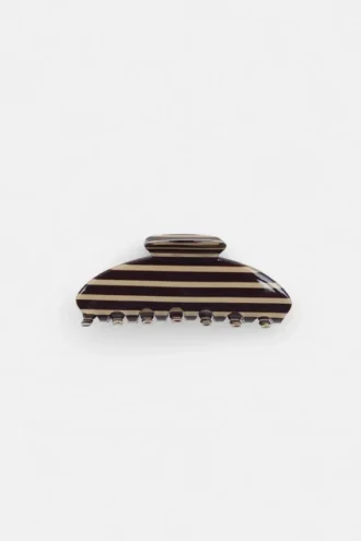 Barrette à cheveux rayée