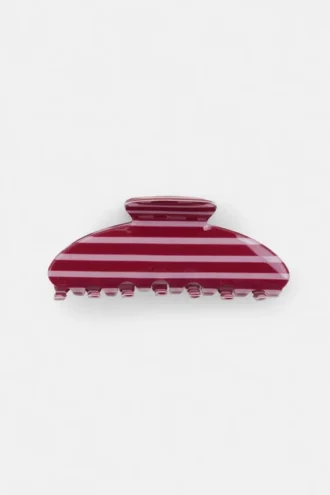 Barrette à cheveux rayée
