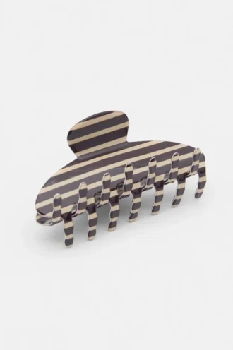 Barrette à cheveux rayée