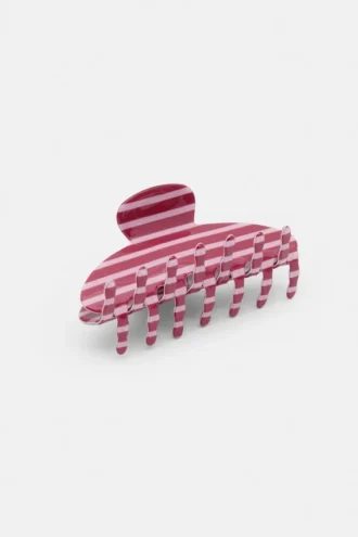Barrette à cheveux rayée