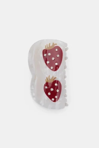 Barrette en forme de fraise