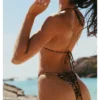 Bas de bikini froncé à imprimé léopard Bas de bikini froncé à imprimé léopard