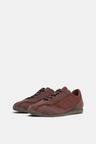 Baskets en cuir