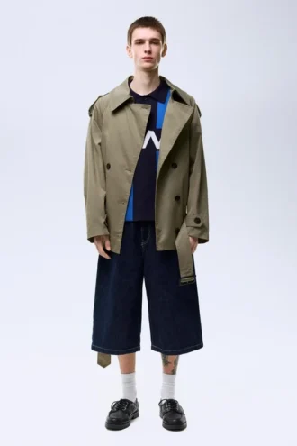 Bermudas ample en denim