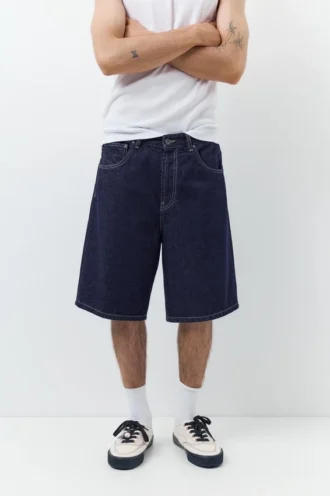 Bermudas ample en denim