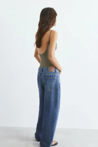 Body en polyamide à fines bretelles