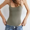 Body en polyamide à fines bretelles