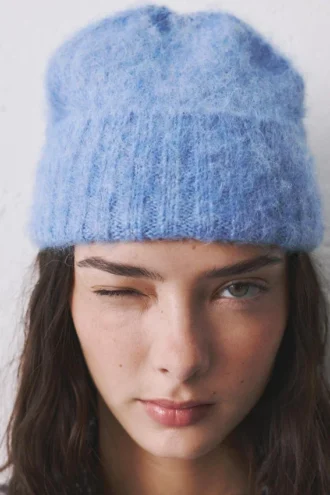 Bonnet court en tricot