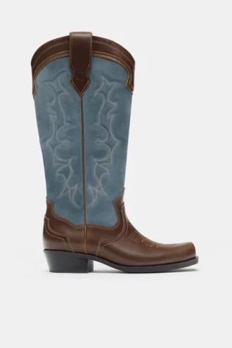 Bottes de cowboy en cuir Montserrat Messeguer