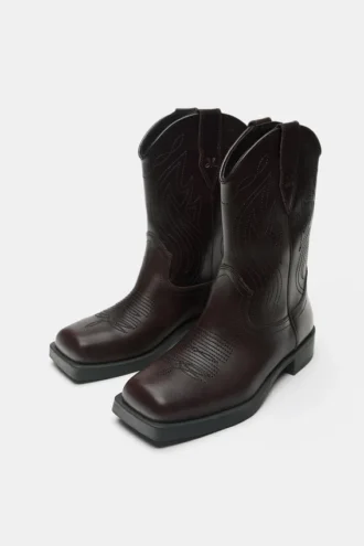 Bottes de cowboy en cuir Montserrat Messeguer