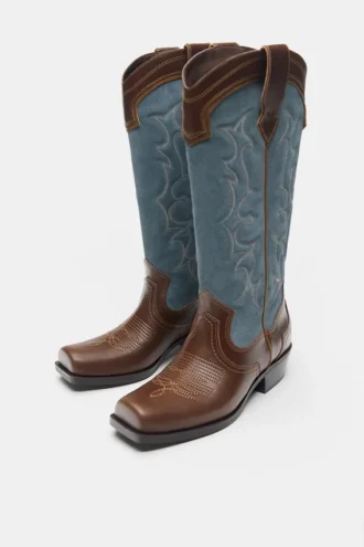 Bottes de cowboy en cuir Montserrat Messeguer