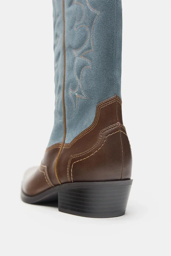 Bottes de cowboy en cuir Montserrat Messeguer Bottes de cowboy en cuir Montserrat Messeguer