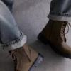 Bottes en cuir à lacets Bottes en cuir à lacets