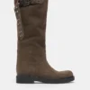 Bottes hautes en cuir avec boucle Bottes hautes en cuir avec boucle