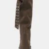 Bottes hautes en cuir avec boucle Bottes hautes en cuir avec boucle