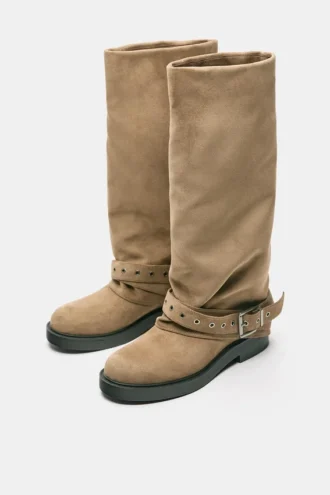 Bottes-leggings à boucles