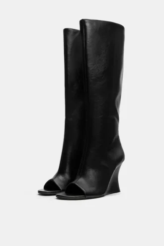 Bottes à talon compensé