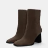 Bottes à talons hauts en cuir Bottes à talons hauts en cuir