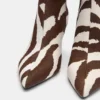 Bottes à talons hauts en cuir de vachette Bottes à talons hauts en cuir de vachette