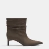 Bottes à talons hauts froncées Bottes à talons hauts froncées