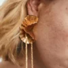 Boucles d’oreilles en forme de chaîne de fleurs Boucles d’oreilles en forme de chaîne de fleurs