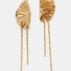 Boucles d’oreilles en forme de chaîne de fleurs Boucles d’oreilles en forme de chaîne de fleurs