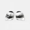 Boucles d&rsquo;oreilles plates texturées