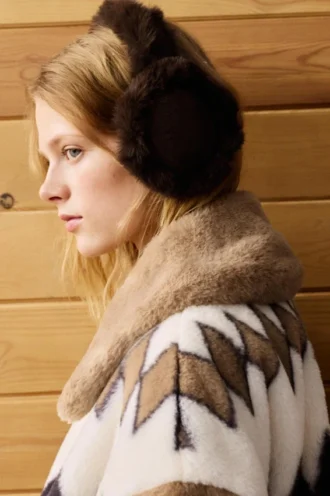 Cache-oreilles en fausse fourrure