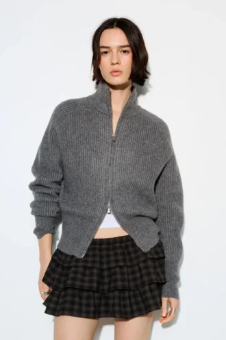 Cardigan zippé