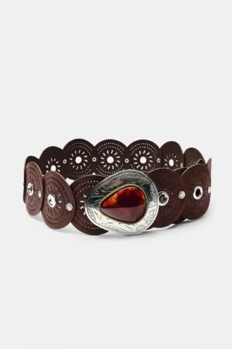 Ceinture avec cercles et boucle