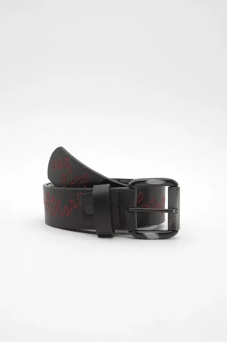 Ceinture brodée de flammes