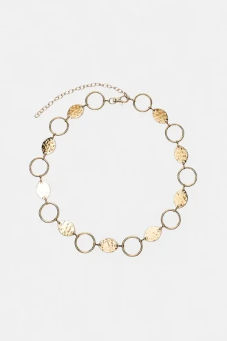 Ceinture à cercles métalliques
