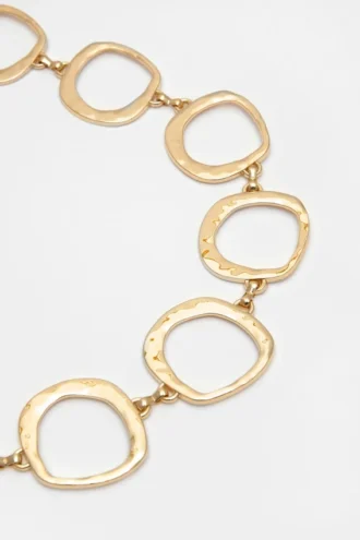 Ceinture à cercles métalliques