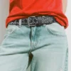 Ceinture cloutée en simili cuir Ceinture cloutée en simili cuir