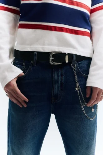 Ceinture de cow-boy avec finition craquelée