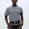 Ceinture en simili cuir avec bords métalliques Ceinture en simili cuir avec bords métalliques