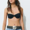 Ceinture en simili cuir avec cercles Ceinture en simili cuir avec cercles