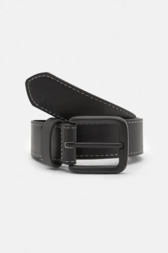 Ceinture en simili cuir avec coutures