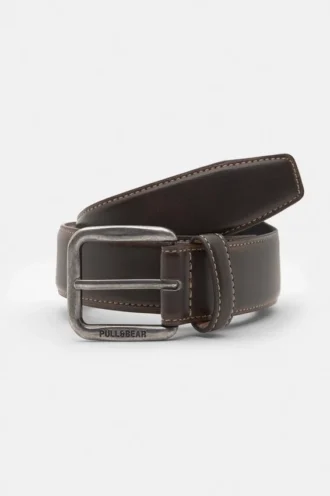 Ceinture en simili cuir avec surpiqûres