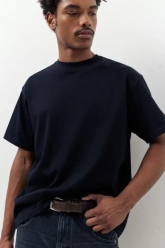 Ceinture en simili cuir avec surpiqûres