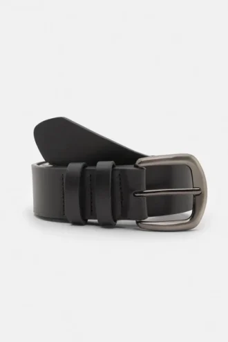Ceinture en simili cuir à double boucle