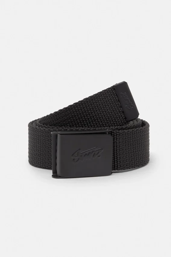 Ceinture en tissu noir STWD avec boucle Ceinture en tissu noir STWD avec boucle
