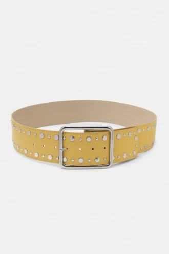 Ceinture large cloutée