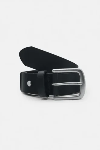 Ceinture noire 100 % cuir