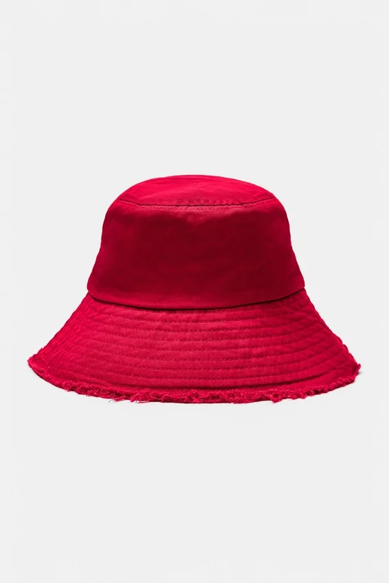 Chapeau bob à ourlet effiloché Chapeau bob à ourlet effiloché
